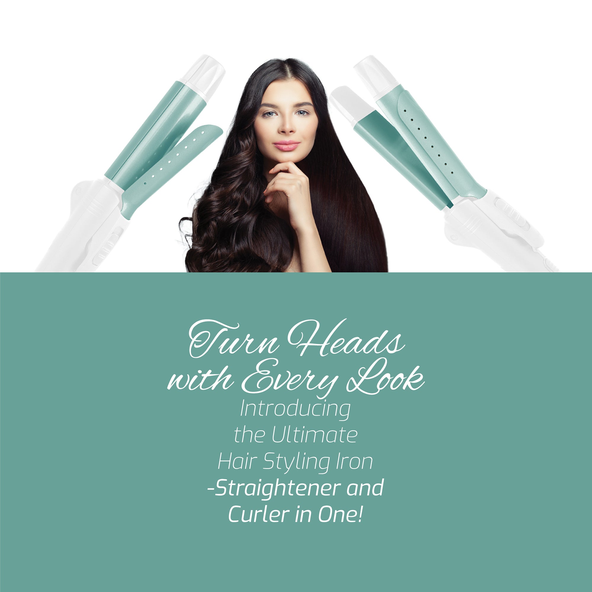 All-in-One Straightener and Curler: Compact, Foldable Design - Image 3